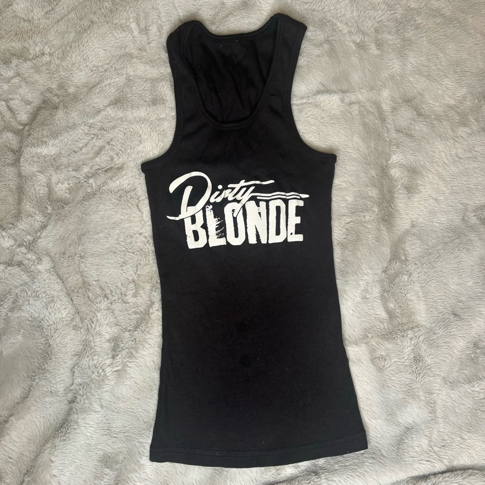 Twin Peaks Girl Brew Day Black Dirty Blonde Tank Top